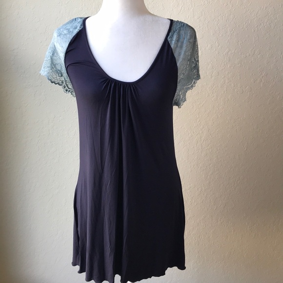 Samantha Chang Home Apparel Cap Sleeve Night Dress - Picture 2 of 5